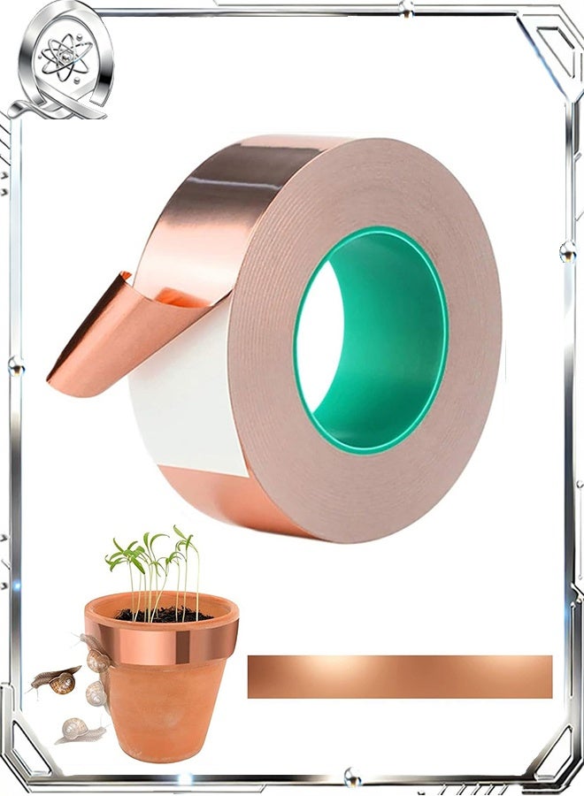 Waterproof Tape,  Double Conductive Metal Adhesive Tape, Copper Foil Tape with Conductive Adhesive for Pipe Leakage Roof Water Tape - Image 1